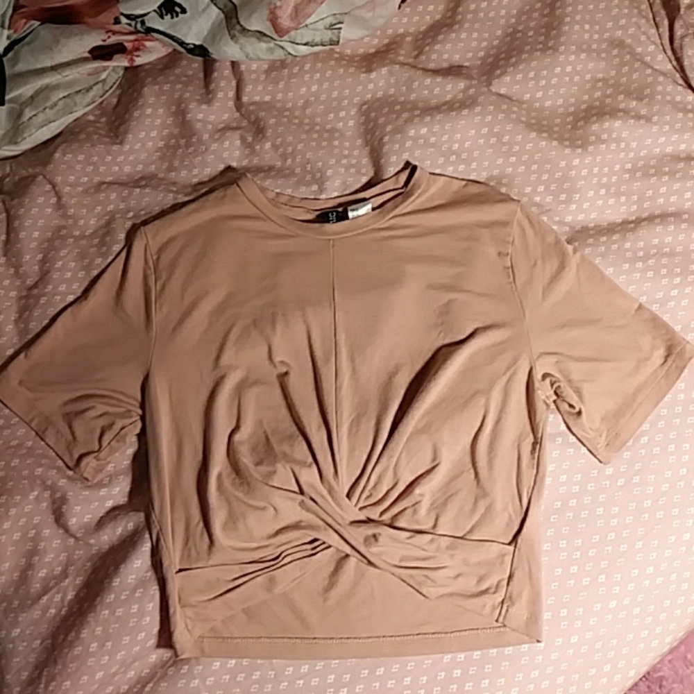 H&M Peach Crop Top